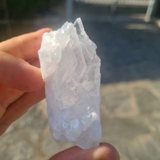 Minerali GESSO Cristalli su Marmo Carrara
