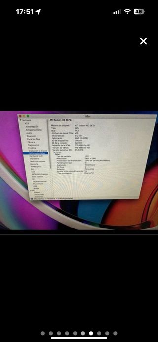 Apple imac de 21” intel i3/SSD NUEVO