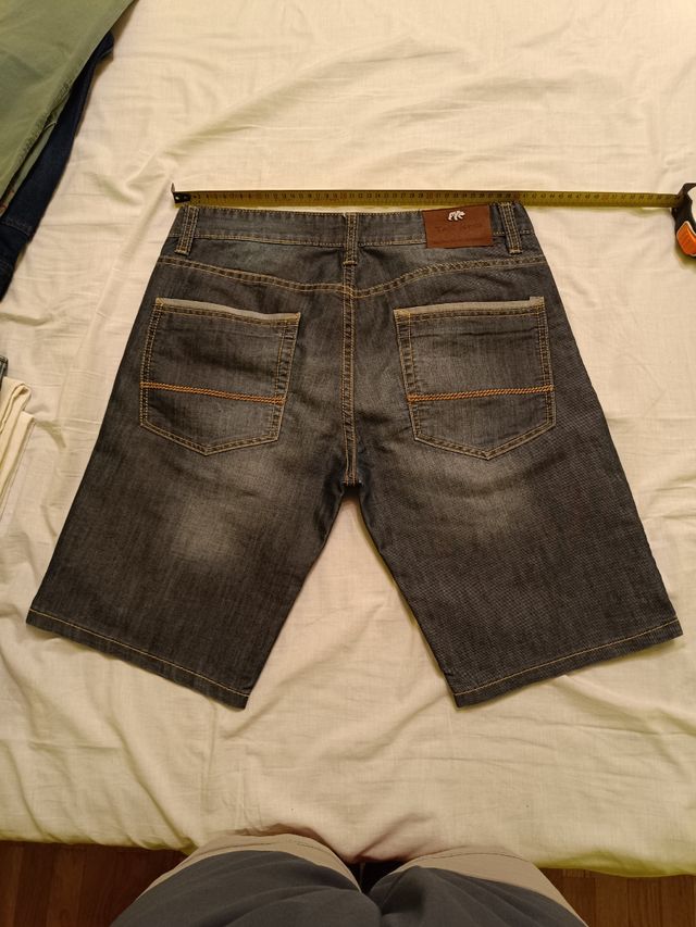 Pantalón corto vaquero hombre talla 42