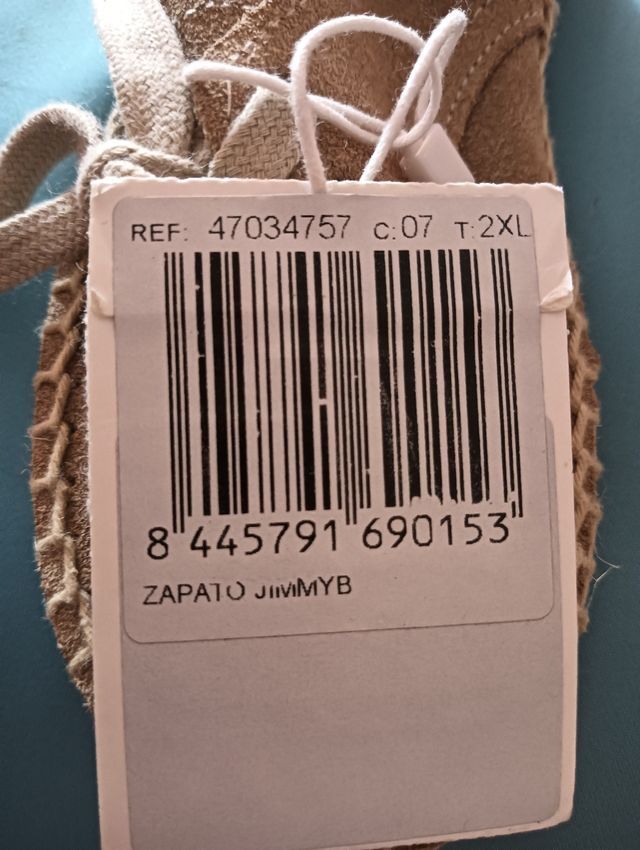 Alpargata serraje Cordones niños