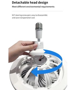 Mini Ventilador  techo giratorio 3 en 1 con mando