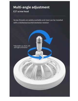 Mini Ventilador  techo giratorio 3 en 1 con mando