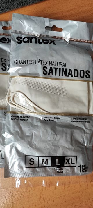 4x Guantes látex