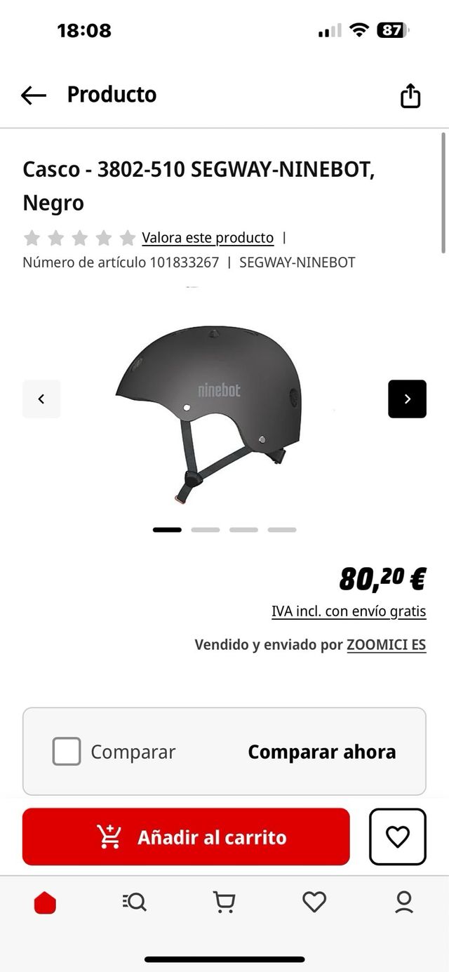 Casco nuevo SEGWAY-NINEBOT, Negro