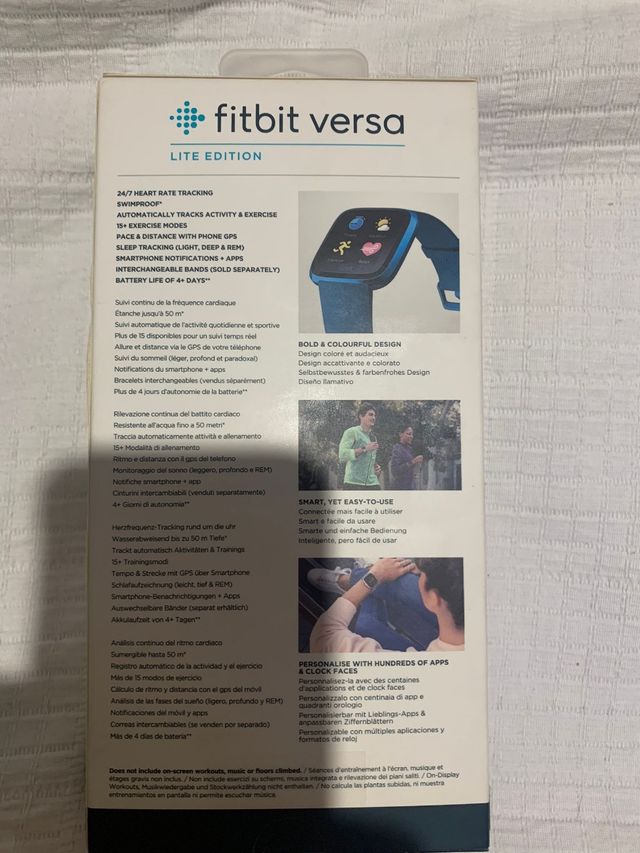 Reloj fibit versa azul