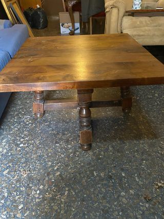 Mesa centro madera maciza 80x80