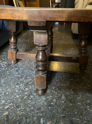 Mesa centro madera maciza 80x80