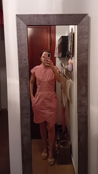 VESTIDO ROSA MACA KLING
