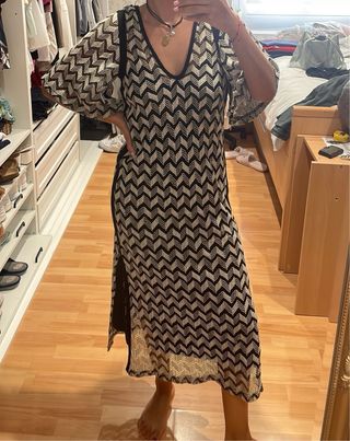 Vestido crochet zara