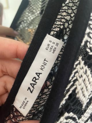 Vestido crochet zara