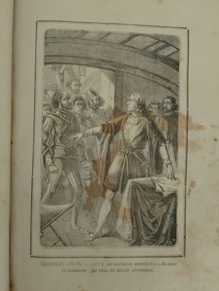2 Libros antiguos 1868 Cristóbal Colón