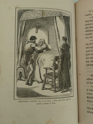 2 Libros antiguos 1868 Cristóbal Colón