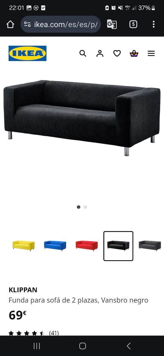 Funda de sofa