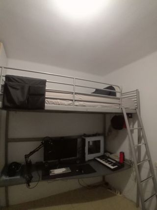 Litera con escritorio IKEA