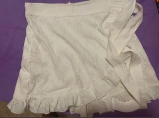 Falda-pantalon blanca