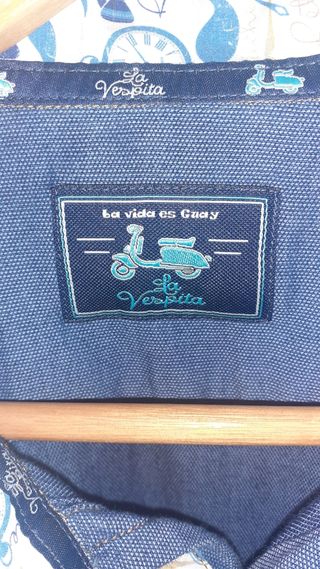 Camisa La Vespita azul sin estrenar