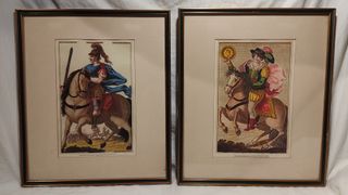 #104 Cuadros grabados naipes antiguos