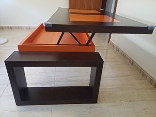 Mesa bajera de salón extensible