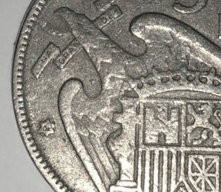 (#2)Moneda Franco de 5 pesetas 1957 *62