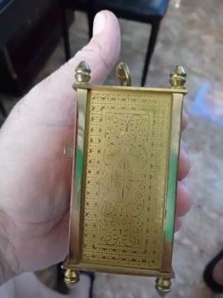 Reloj bronce alemán antiguo