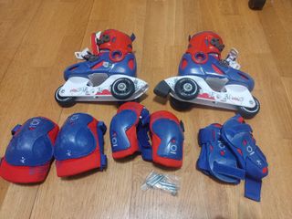 Patines Oxelo Ajustables 26-28 + Kit protección