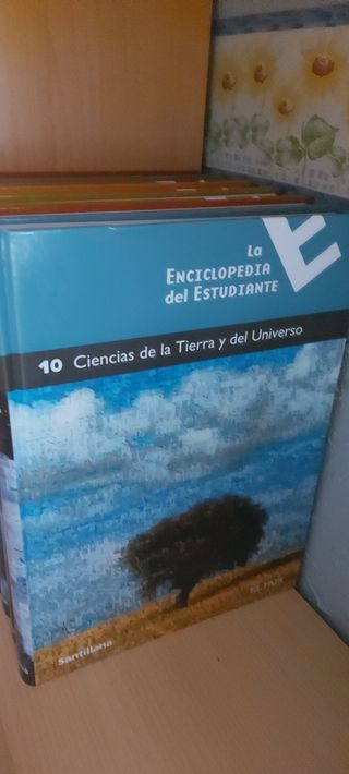 Enciclopedias Santillana 8x5=40. X 35€ las 8 encic