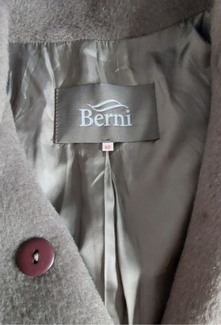 Abrigo paño beige