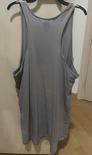 ZARA - Camiseta de tirantes gris t.M