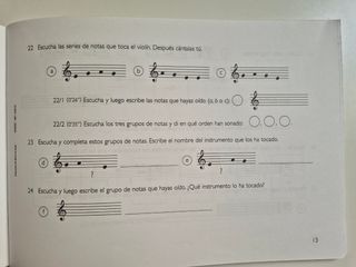 Libro dictados musicales + cd
