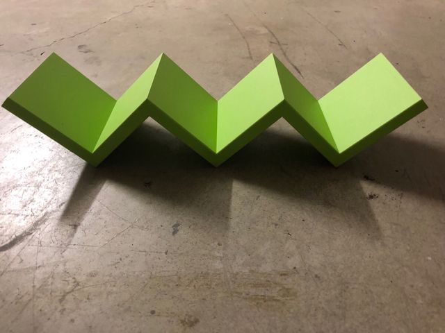 Ripiano zig zag verde