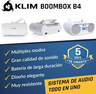 Reproductor CD portátil con Radio FM y batería R.