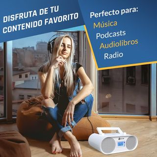 Reproductor CD portátil con Radio FM y batería R.