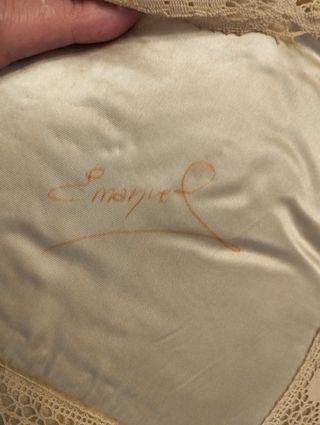 Colcha edredón antiguo de seda