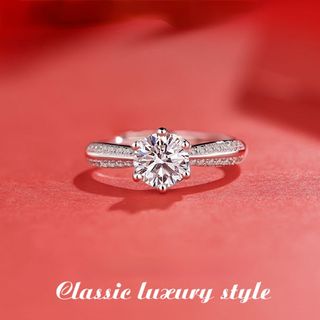Anillo de compromiso de Moissanica 