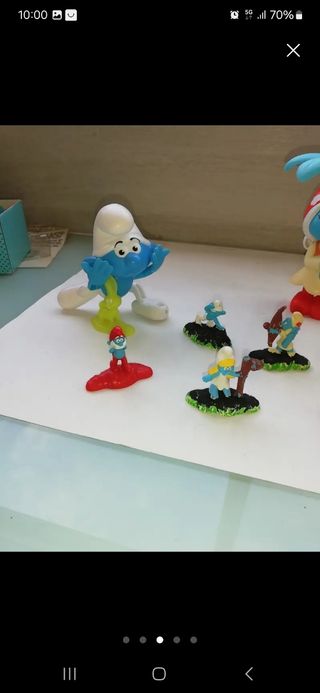 Figuras de McDonald's de pitufos