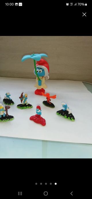 Figuras de McDonald's de pitufos