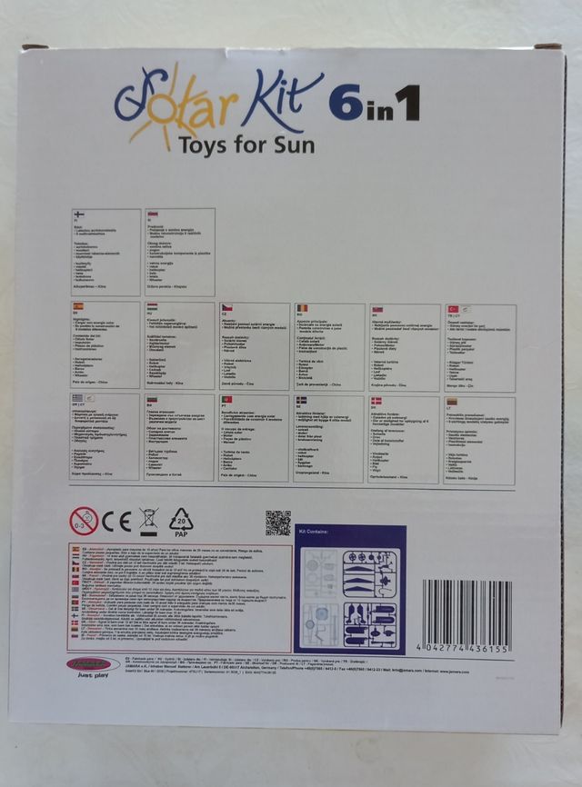 Juguete Solar Kit 6 in 1