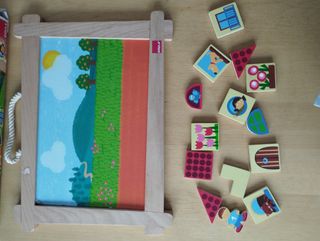 2 Puzzles madera (uno magnético).