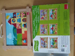 2 Puzzles madera (uno magnético).