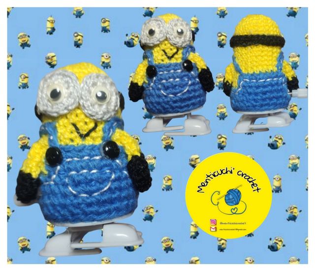 Minions Amigurumi de cuerda.