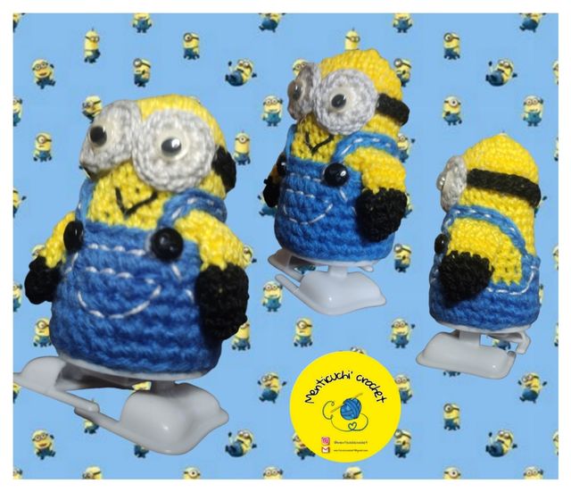 Minions Amigurumi de cuerda.