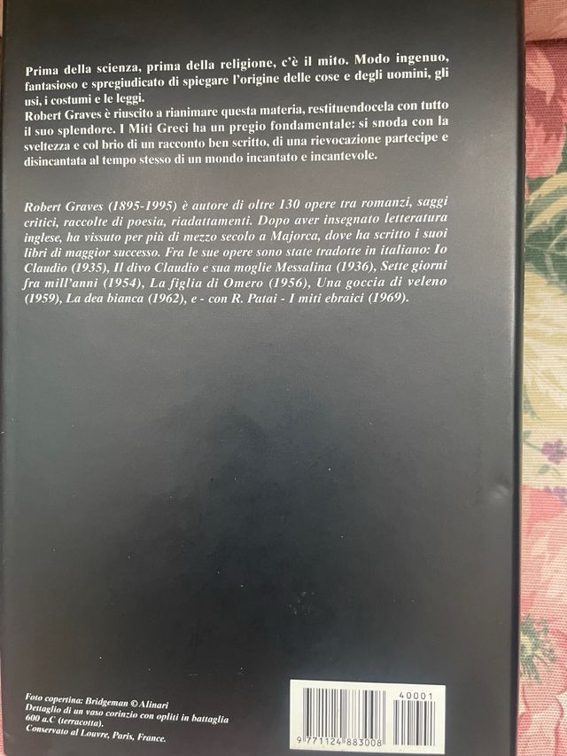 Libro “ I miti greci-Dei ed eroi in Omero”