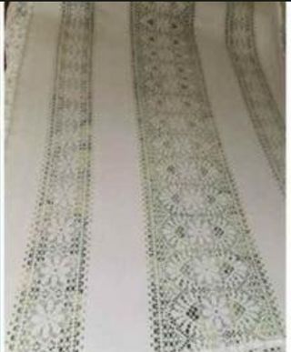 Antigua colcha de ganchillo 196 x 271 cm