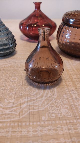 JUEGO RECIPIENTES CRISTAL TOCADOR