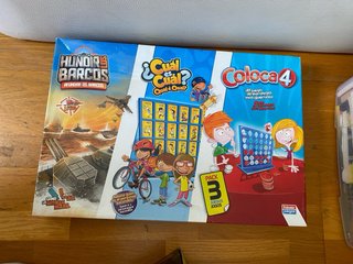 Pack 3 en 1 juegos de mesa
