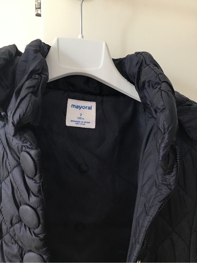 Chaqueton colegial basico para nina 7 años