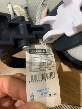 Patines, casco y protecciones
