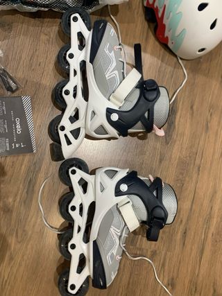Patines, casco y protecciones