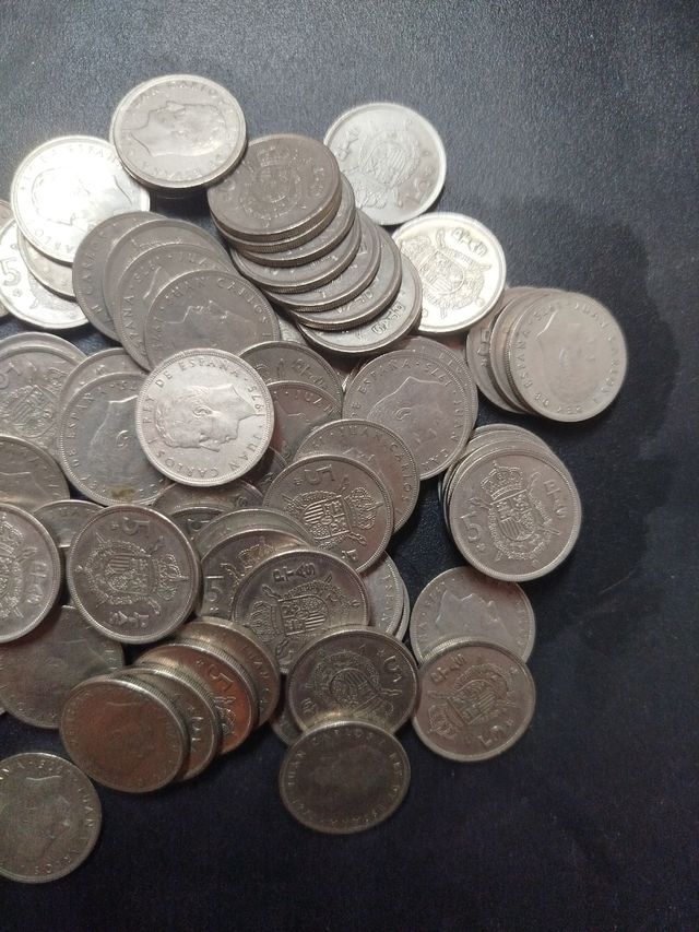 71 monedas 5 pesetas 1975 Juan Carlos I