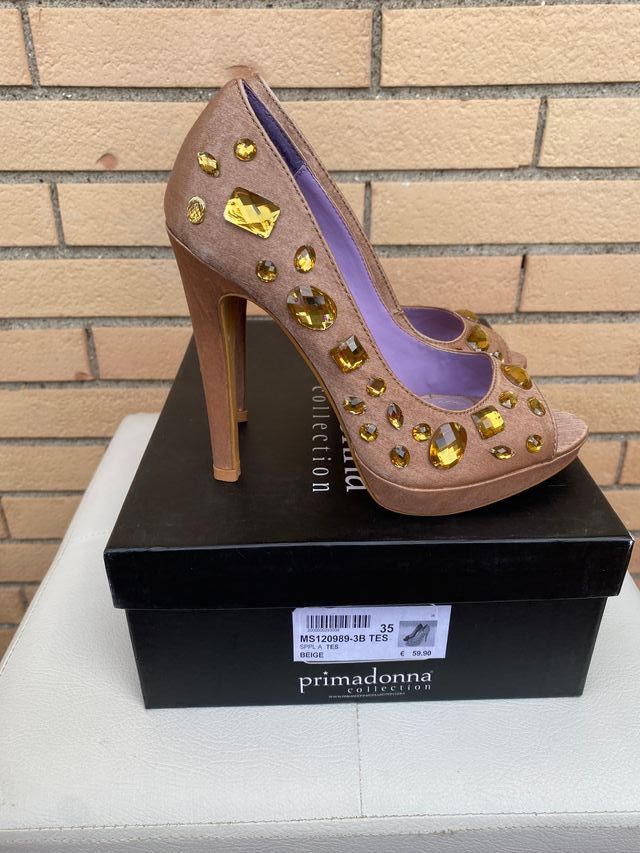 Primadonna tacchi alti gemme 35 nude rosa